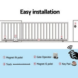 Fence & Gate Accessories: LockMaster Automatic Sliding Gate Opener Kit Keypad 4M 1200KG