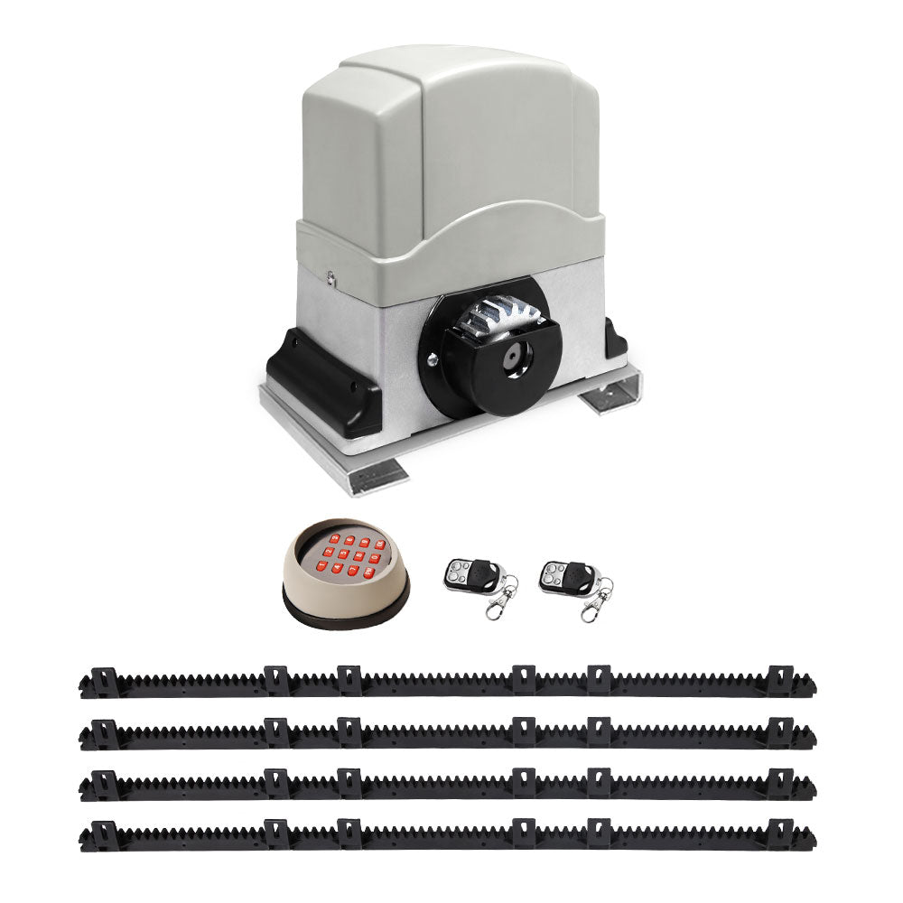 Fence & Gate Accessories: LockMaster Automatic Sliding Gate Opener Kit Keypad 4M 1200KG