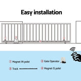 Lockmaster Automatic Sliding Gate Opener Kit 4M 1800KG