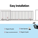 Lockmaster Automatic Sliding Gate Opener Kit 6M 1800KG