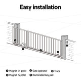 Fence & Gate Accessories: LockMaster Automatic Sliding Gate Opener Kit 4M 800KG