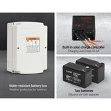 Fence & Gate Accessories: LockMaster Automatic Sliding Gate Opener Kit 10W Solar 6M 600KG