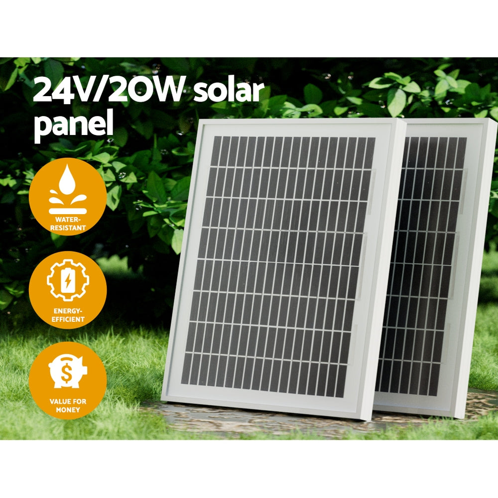 LockMaster Automatic Sliding Gate Opener Kit 20W Solar 4M 600KG