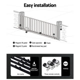 Fence & Gate Accessories: LockMaster Automatic Sliding Gate Opener Kit 40W Solar 4M 600KG