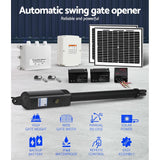 Fence & Gate Accessories: LockMaster Single Swing Gate Opener 500KG 20W Solar Panel