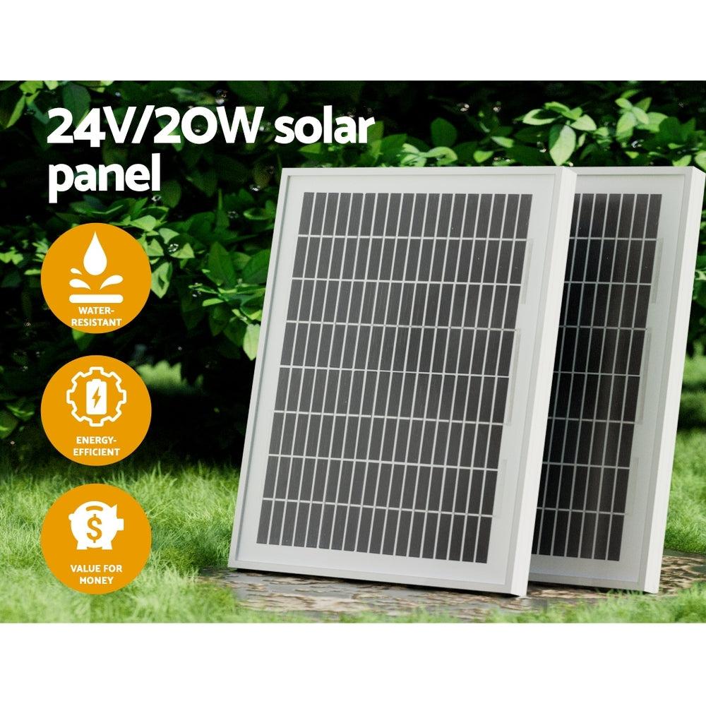 LockMaster Single Swing Gate Opener 20W Full Solar Power Automatic