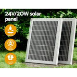 Fence & Gate Accessories: LockMaster Single Swing Gate Opener 20W Full Solar Power Automatic