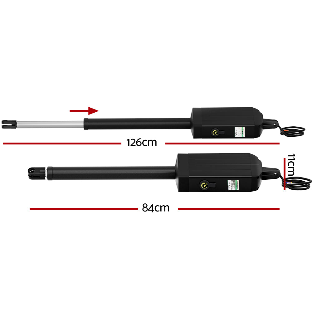 Fence & Gate Accessories: LockMaster Single Swing Gate Opener 40W Full Solar Power Automatic