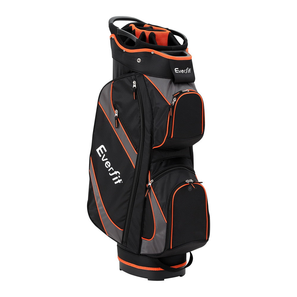 Duffel Bags: Everfit 14 Ways Dividers Golf Bag Stand Insulated Carry Bag Zippered Rain Cover