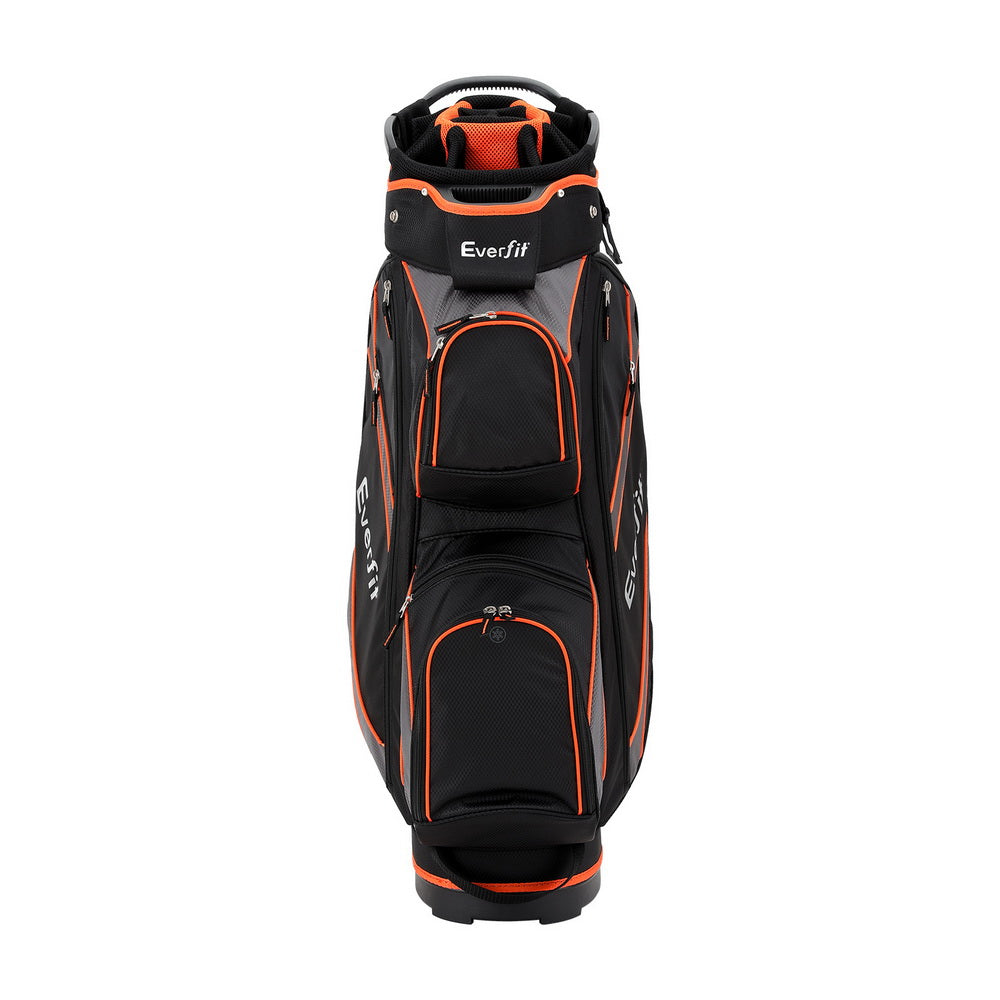 Duffel Bags: Everfit 14 Ways Dividers Golf Bag Stand Insulated Carry Bag Zippered Rain Cover