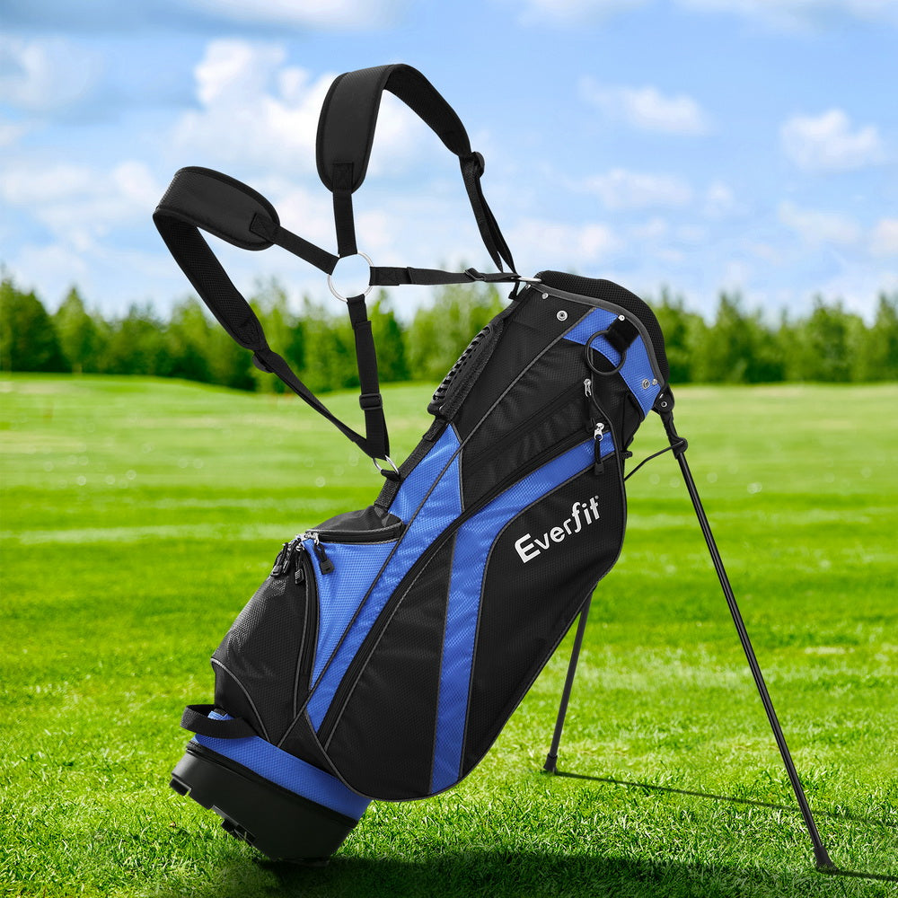 Duffel Bags: Everfit 6 Way Dividers Golf Bag Stand Insulated Carry Bag Zippered Rain Cover