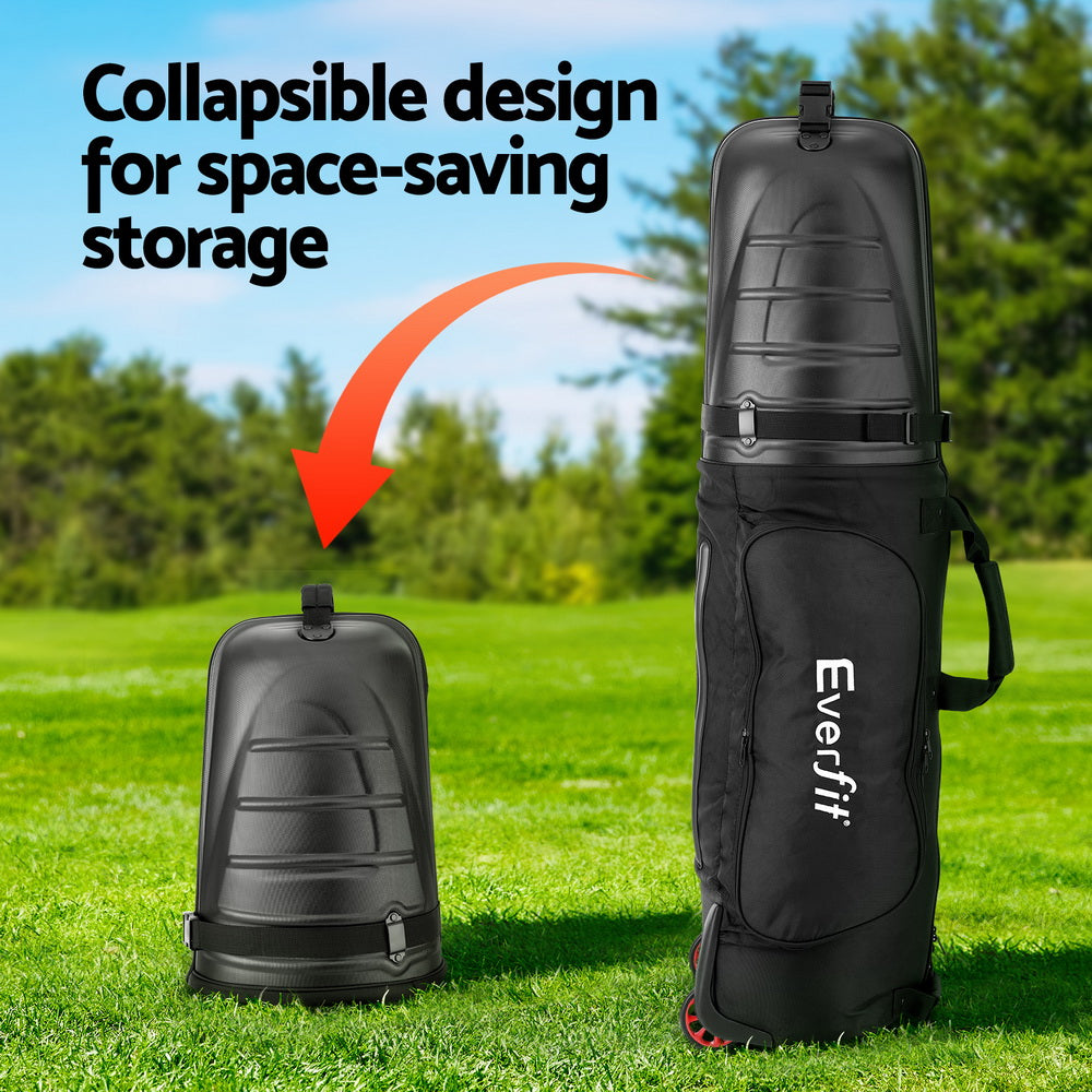 Golf Accessories: Everfit Golf Travel Bags for Airlines with Wheels Golf Clubs Hard Case Foldable