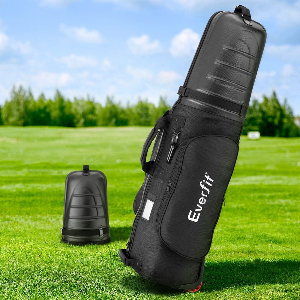 Golf Accessories: Everfit Golf Travel Bags for Airlines with Wheels Golf Clubs Hard Case Foldable
