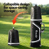 Golf Accessories: Everfit Golf Travel Bags for Airlines with Wheels Golf Clubs Hard Case Foldable