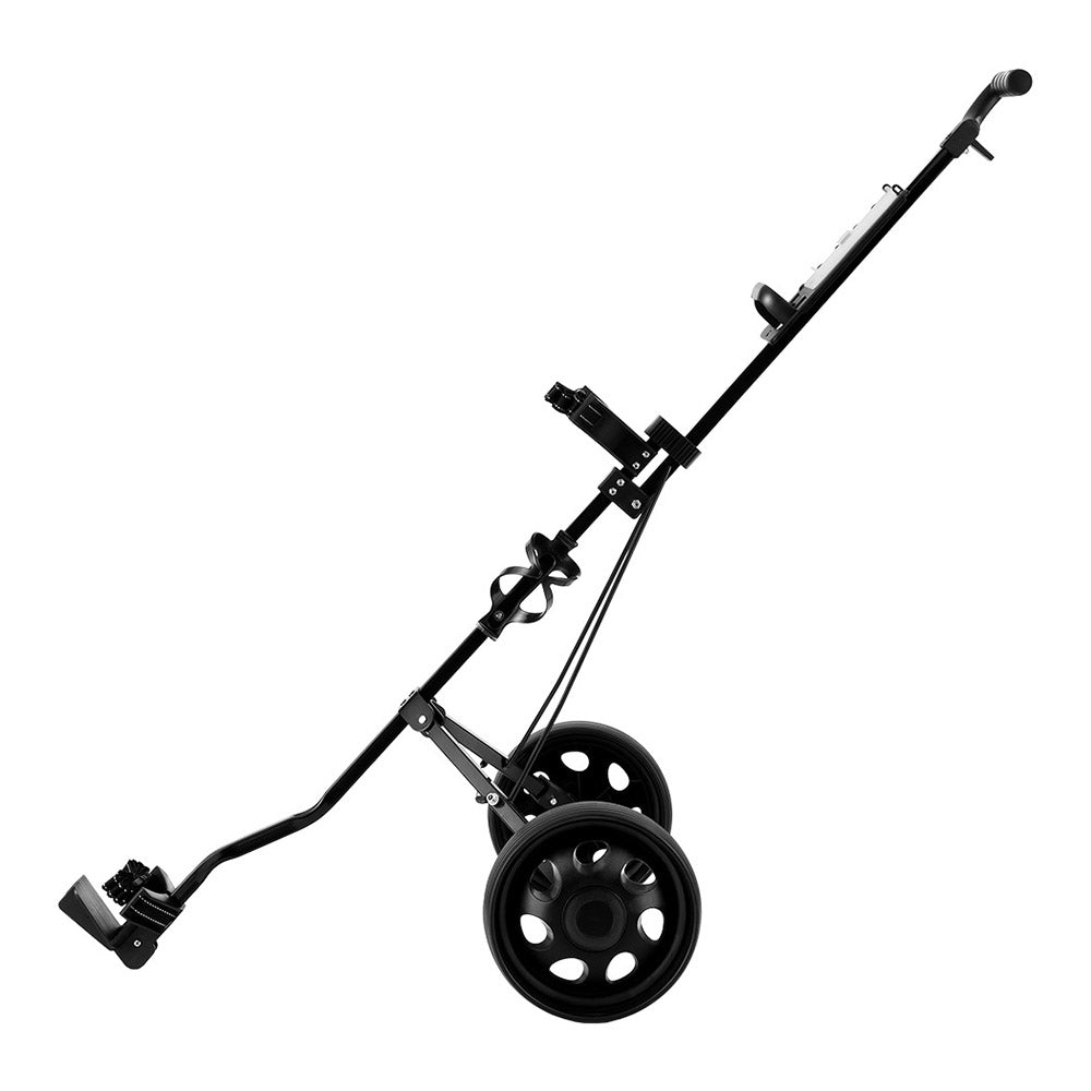 Golf Accessories: Everfit Golf Buggy Quick Folding Trolley Golf Cart Trolley 2 Wheels Cup Holder