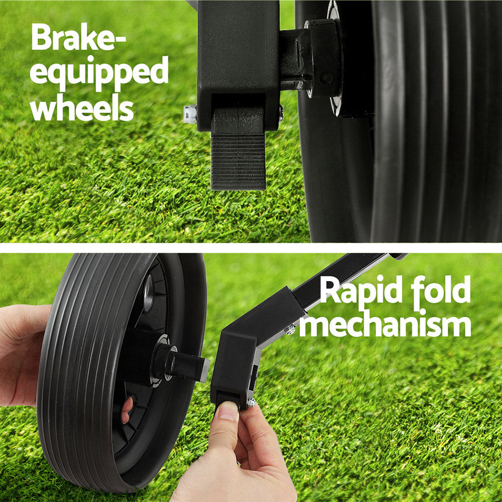 Golf Accessories: Everfit Golf Buggy Quick Folding Trolley Golf Cart Trolley 2 Wheels Cup Holder