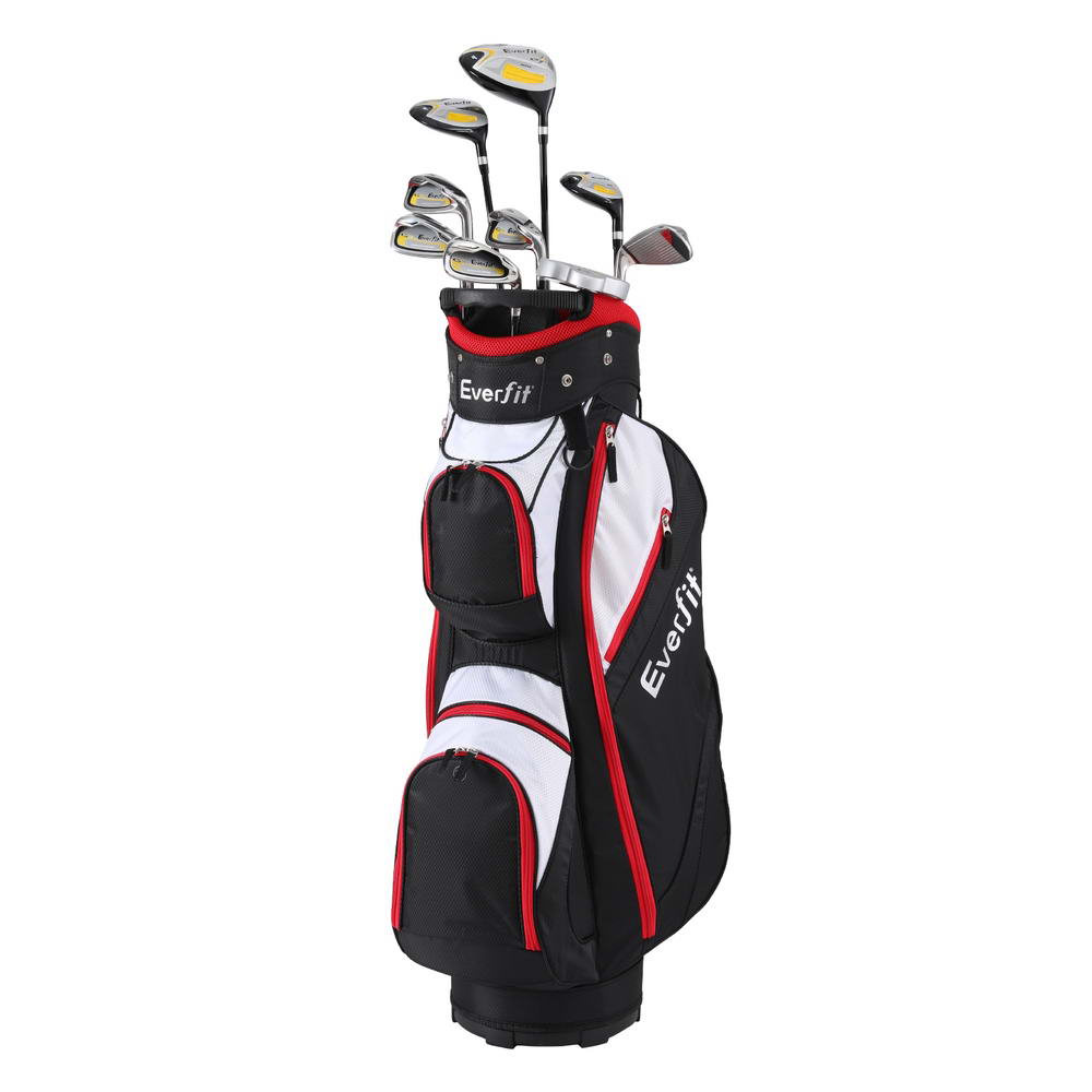 Golf Accessories: Everfit Golf Clubs Set Men Right Handed Golf Wedges Alloy Driver Golf Stand Bag