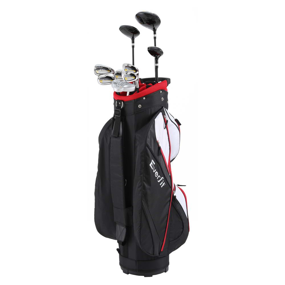 Golf Accessories: Everfit Golf Clubs Set Men Right Handed Golf Wedges Alloy Driver Golf Stand Bag