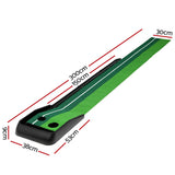 Golf Training Aids: Everfit 3M Golf Putting Practice Mat Auto Return Putter Indoor Outdoor Training