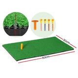 Golf Training Aids: Everfit Golf Hitting Mat Portable Driving Range Practice Training Aid 60x30cm