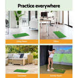 Golf Training Aids: Everfit Golf Hitting Mat Portable Driving Range Practice Training Aid 60x30cm