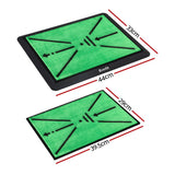Golf Training Aids: Everfit Golf Hitting Mat Training Swing Path Feedback Detection Batting 44x33cm