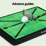 Golf Training Aids: Everfit Golf Hitting Mat Training Swing Path Feedback Detection Batting 44x33cm