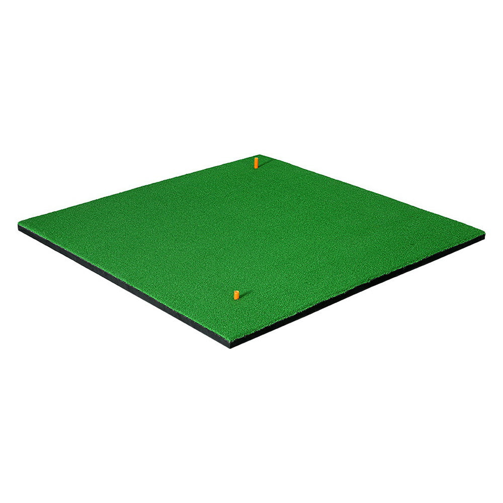 Golf Training Aids: Everfit Golf Hitting Mat Portable Driving Range Practice Training Aid 150x150cm