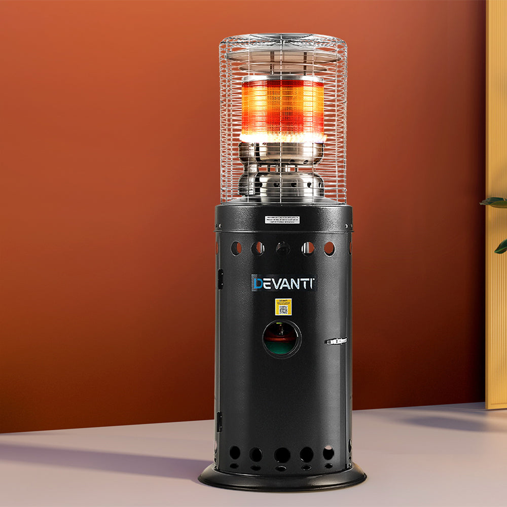 Patio Heaters: Devanti Outdoor Gas Patio Heater Black