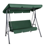 Gardeon Outdoor Swing Chair Garden Chair Bench Furniture Canopy 3 Seater Green
