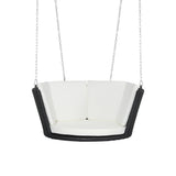 Outdoor Chairs: Gardeon Rattan Porch Swing Chair With Chain Cushion Outdoor Furniture Black