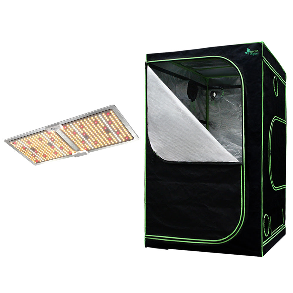 Greenhouses & Accessories: Greenfingers Grow Tent Light Kit 100x100x200CM 220W LED Full Spectrum