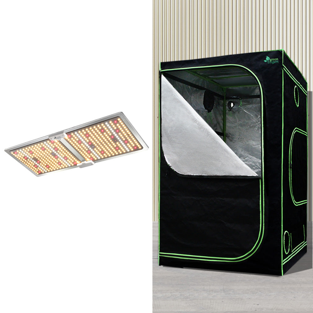Greenhouses & Accessories: Greenfingers Grow Tent Light Kit 100x100x200CM 220W LED Full Spectrum