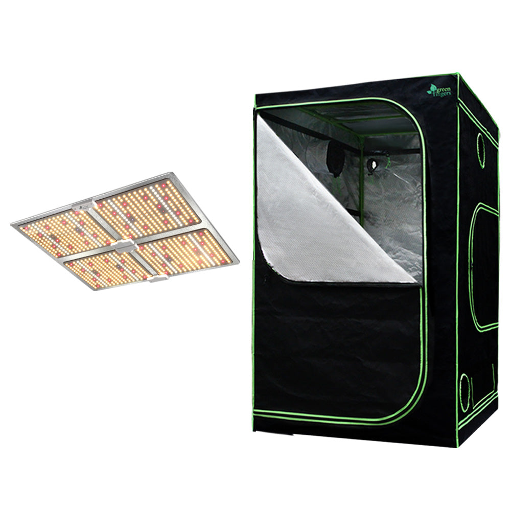 Greenhouses & Accessories: Green Fingers Grow Tent Light Kit 100x100x200CM 4500W LED Full Spectrum