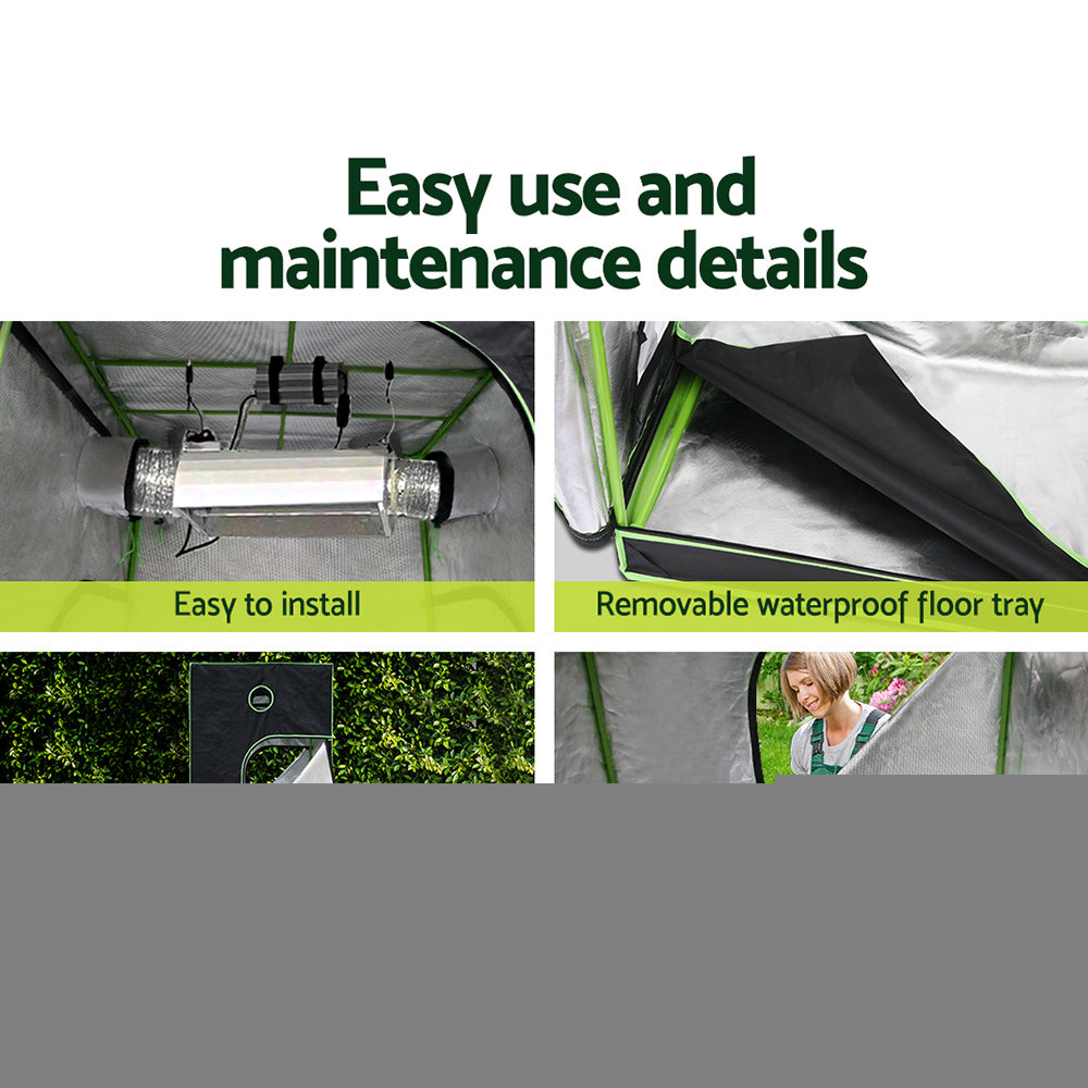 Greenhouses & Accessories: Green Fingers Grow Tent Light Kit 100x100x200CM 4500W LED Full Spectrum
