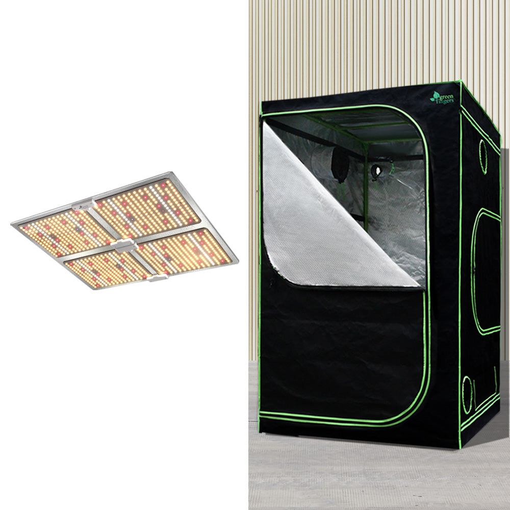 Greenhouses & Accessories: Green Fingers Grow Tent Light Kit 100x100x200CM 4500W LED Full Spectrum