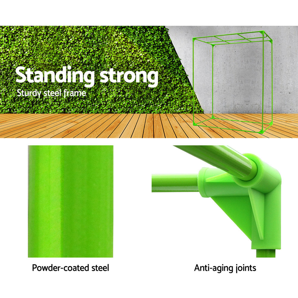 Greenhouses & Accessories: Green Fingers Grow Tent 120x120x200CM Hydroponics Kit Indoor Plant Room System