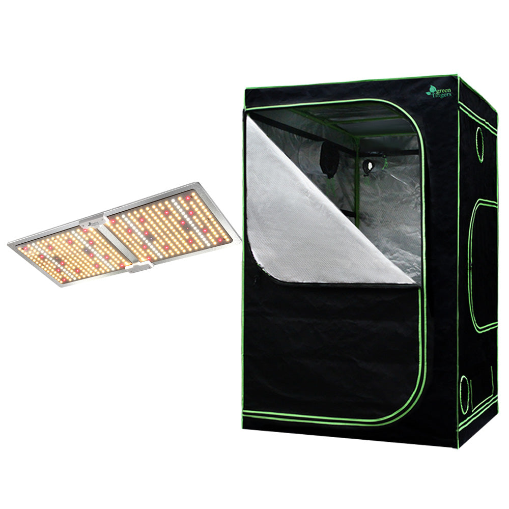 Greenhouses & Accessories: Greenfingers Grow Tent Light Kit 120x120x200CM 220W LED Full Spectrum