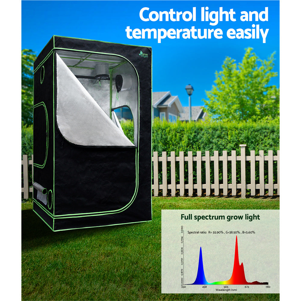 Greenhouses & Accessories: Greenfingers Grow Tent Light Kit 120x120x200CM 220W LED Full Spectrum