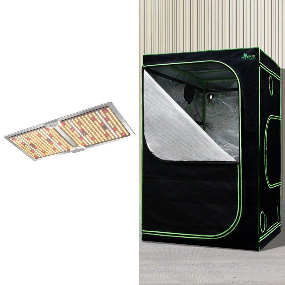 Greenhouses & Accessories: Greenfingers Grow Tent Light Kit 120x120x200CM 220W LED Full Spectrum