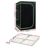 Green Fingers Grow Tent Light Kit 120x120x200CM 4500W LED Full Spectrum