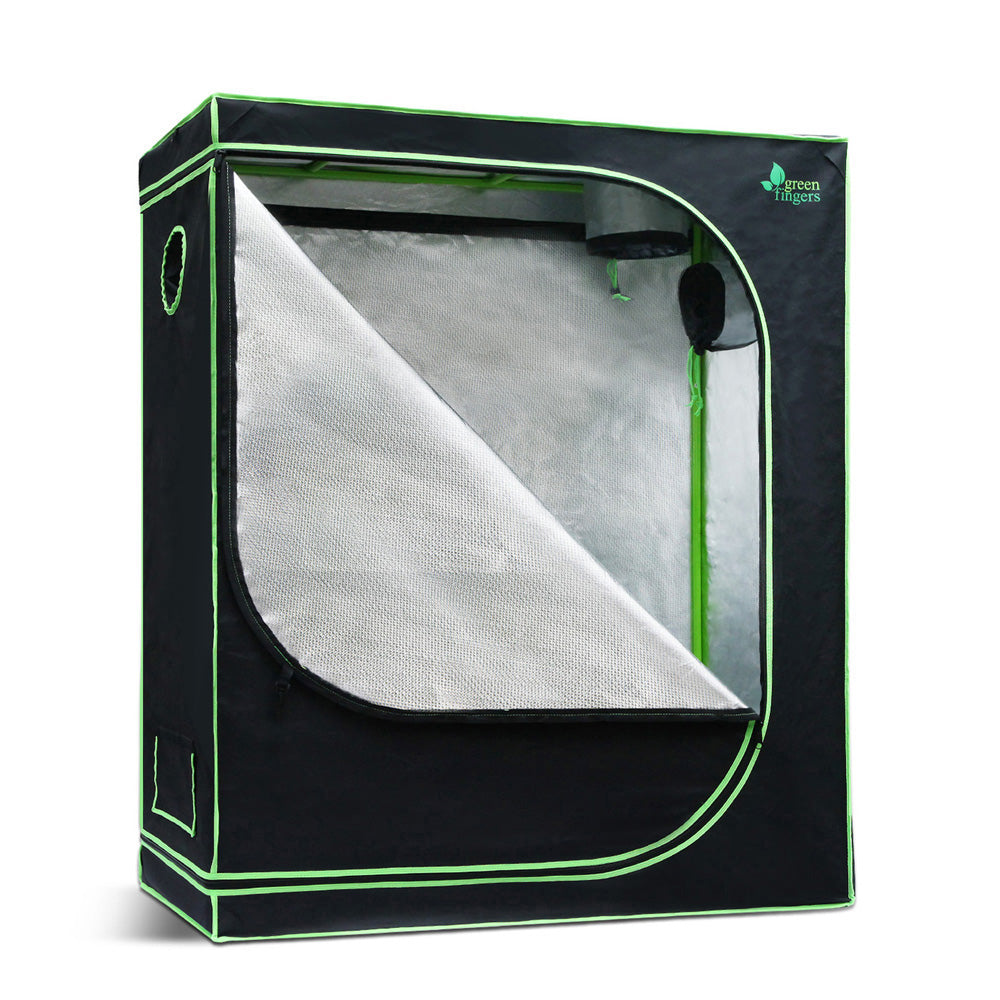 Greenhouses & Accessories: Green Fingers Grow Tent 120x60x150CM Hydroponics Kit Indoor Plant Room System