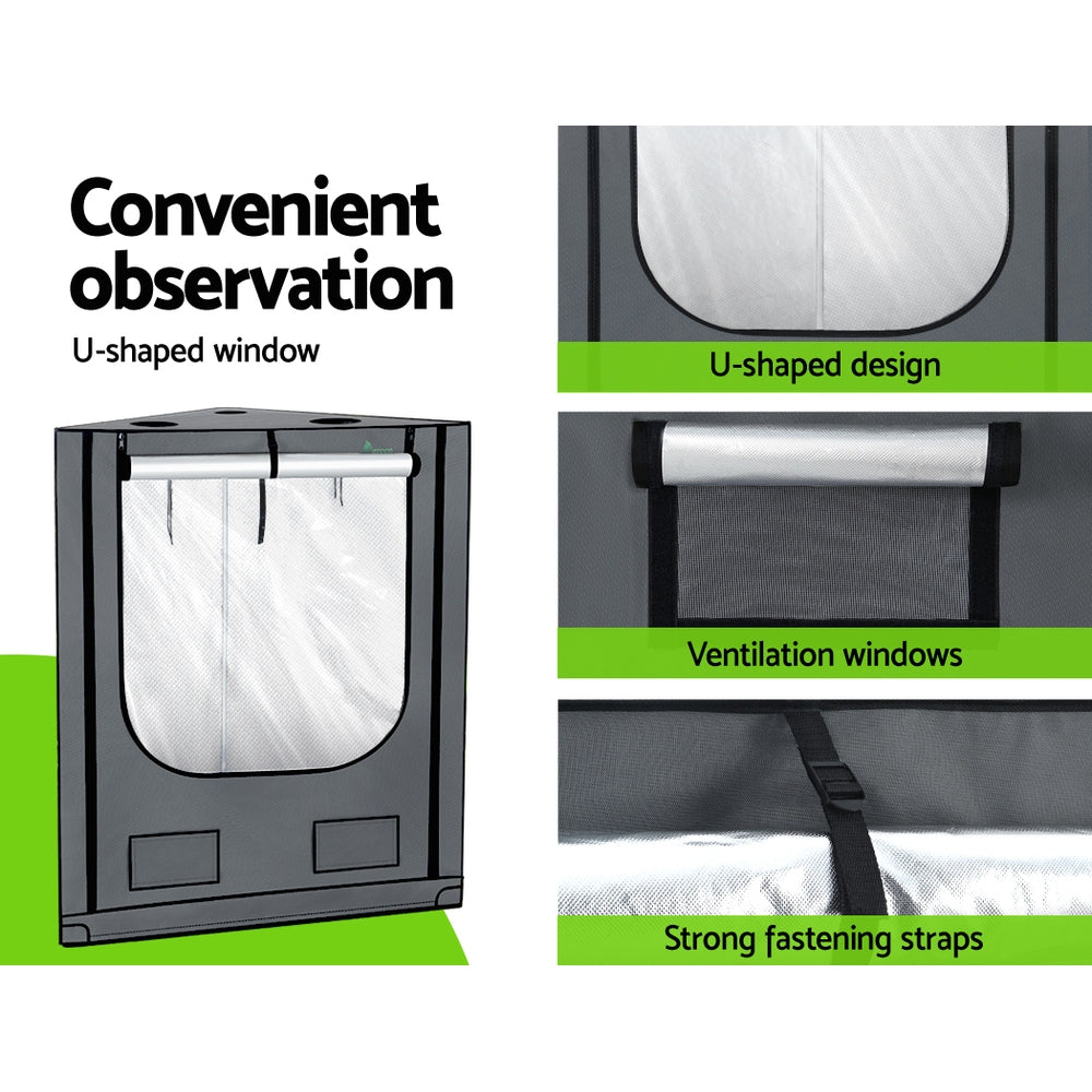 Greenhouses & Accessories: Green Fingers Grow Tent Kits Hydroponics Kit Indoor Grow System 142X100X180CM