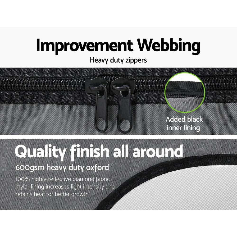 Greenhouses & Accessories: Green Fingers Grow Tent Kits Hydroponics Kit Indoor Grow System 142X100X180CM