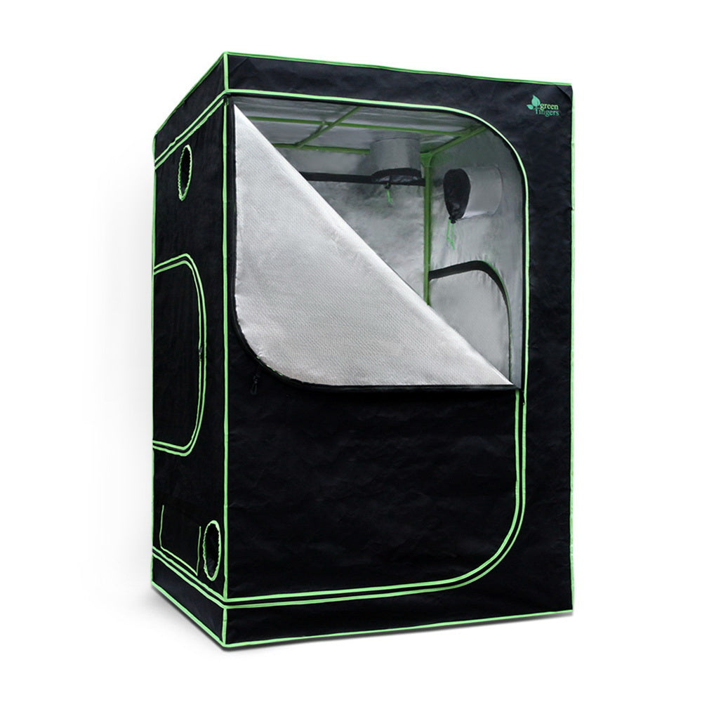 Greenhouses & Accessories: Green Fingers Grow Tent 150x150x200CM Hydroponics Kit Indoor Plant Room System