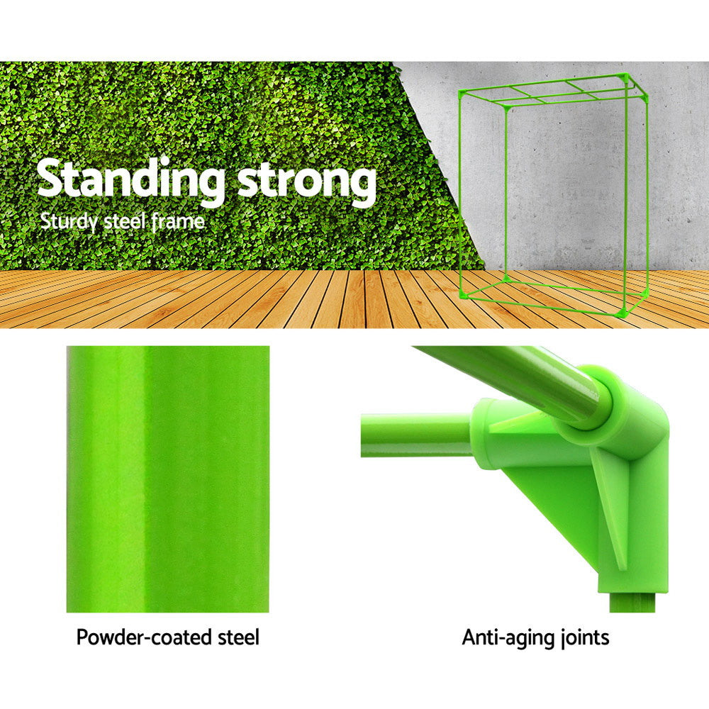 Greenhouses & Accessories: Green Fingers Grow Tent 150x150x200CM Hydroponics Kit Indoor Plant Room System