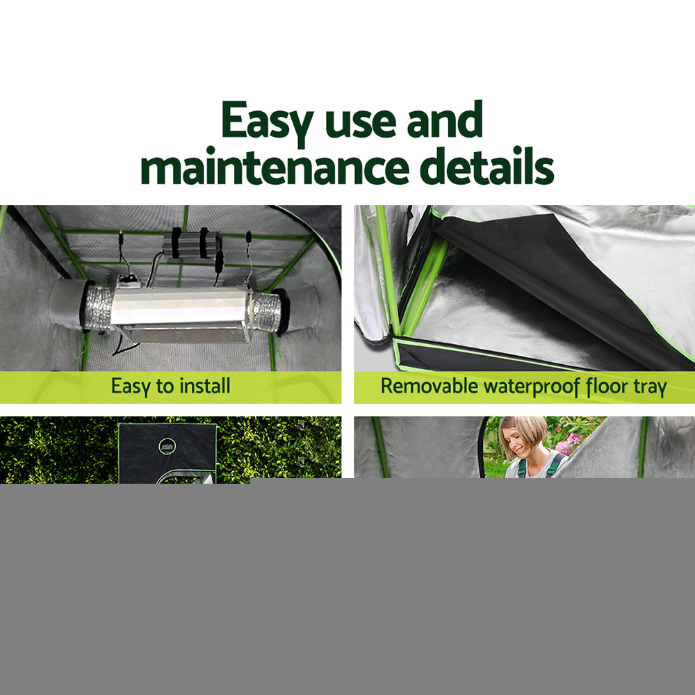 Greenhouses & Accessories: Greenfingers Grow Tent Light Kit 150x150x200CM 220W LED Full Spectrum