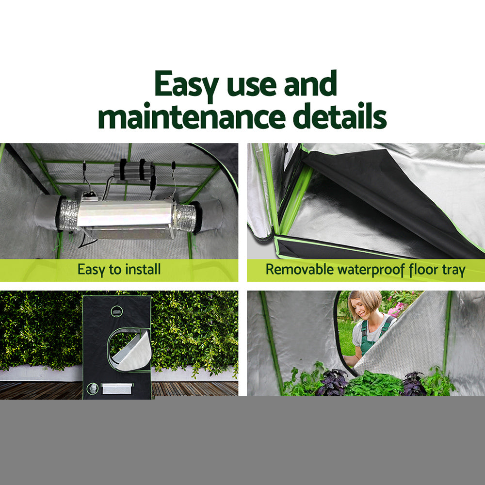 Greenhouses & Accessories: Green Fingers Grow Tent Light Kit 150x150x200CM 4500W LED Full Spectrum
