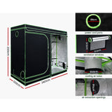 Green Fingers Grow Tent Light Kit 240x120x200CM 4500W LED Full Spectrum