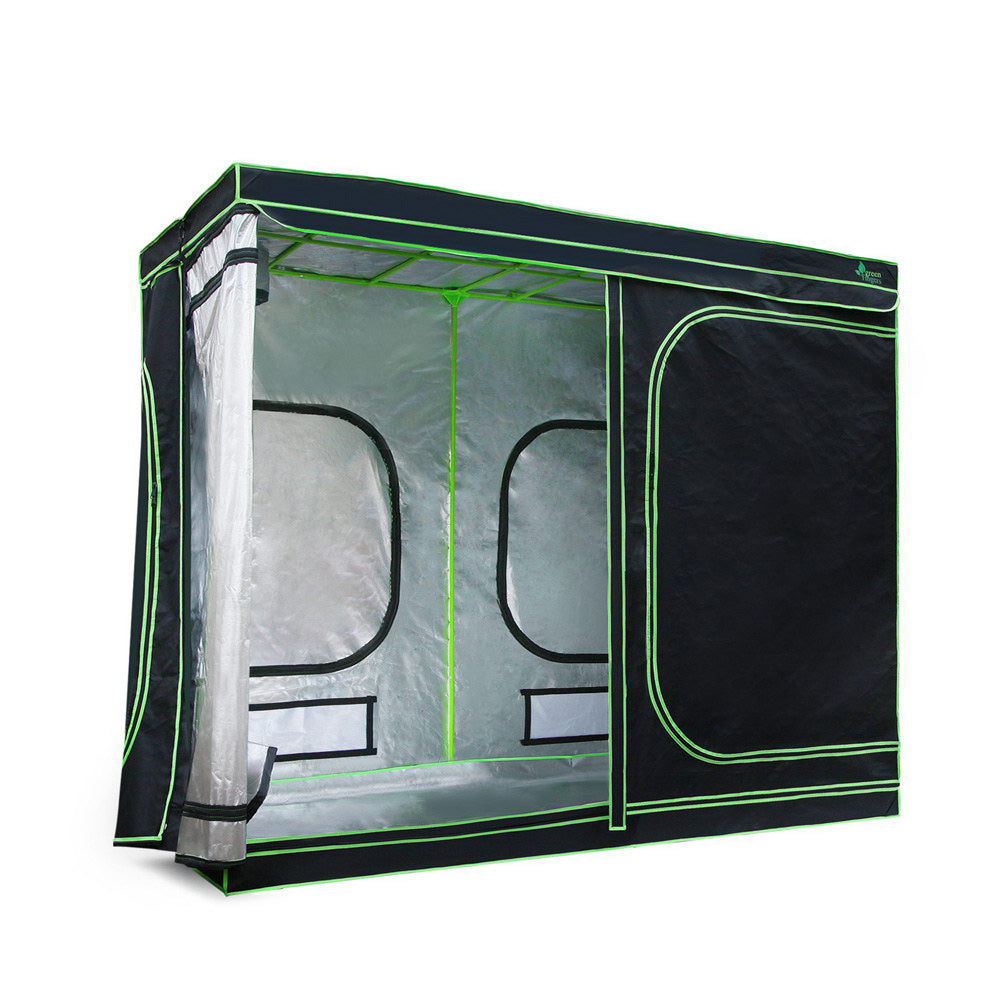 Greenhouses & Accessories: Green Fingers Grow Tent 280x140x200CM Hydroponics Kit Indoor Plant Room System